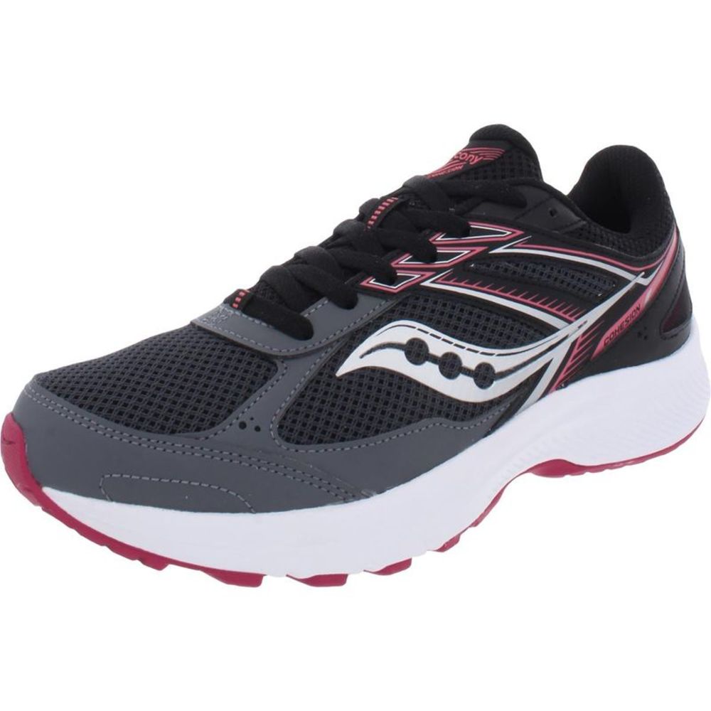 Saucony Womens Cohesion 14 Gray Fitness Workout Athletic Shoes Sneakers Size 9.5
